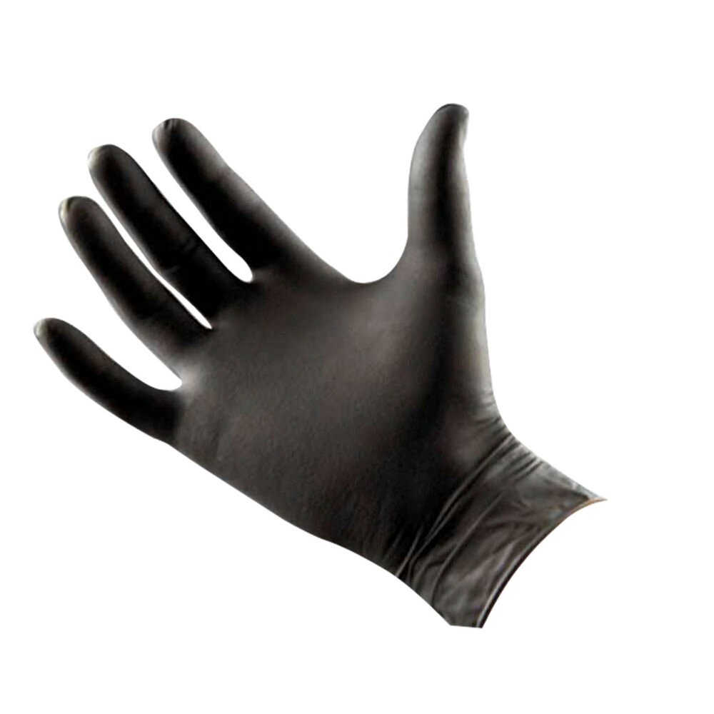 Guante nitrilo Negro 100u 3.5grs